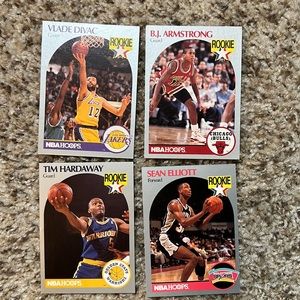 Rookie baseball cards. Lot of four